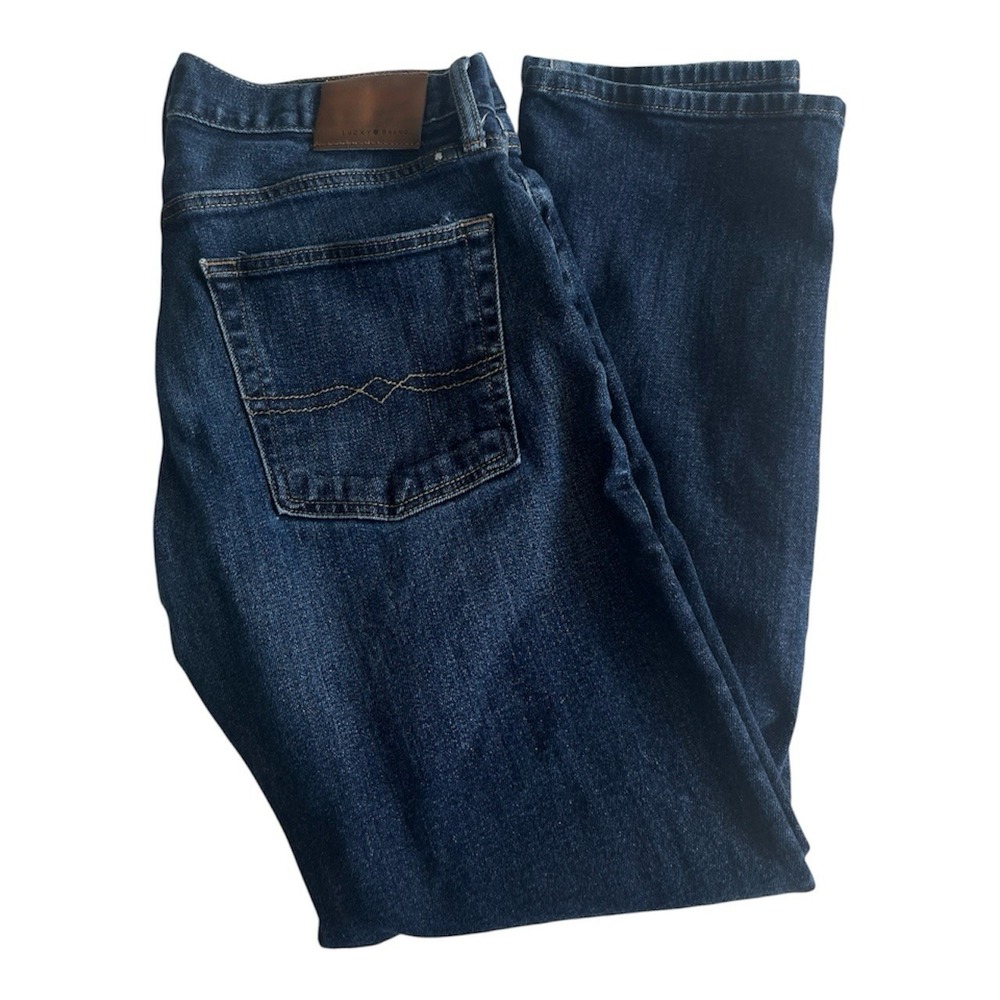Lucky Brand 363 Vintage Straight Men's Jeans 34x32 Medium Wash Stretch Leg Y2K